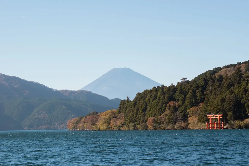Lake Ashi, Hakone, with Mt. Fuji